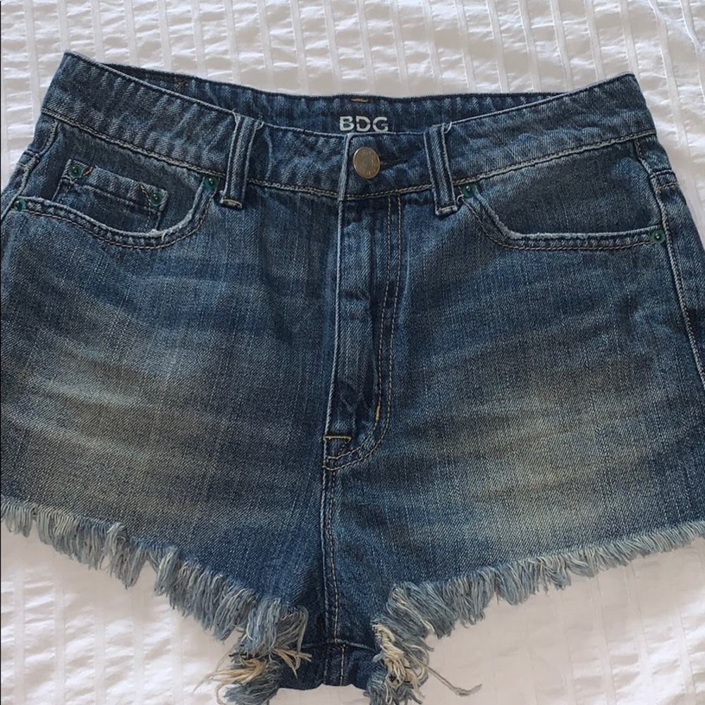 BDG high rise cut off shorts